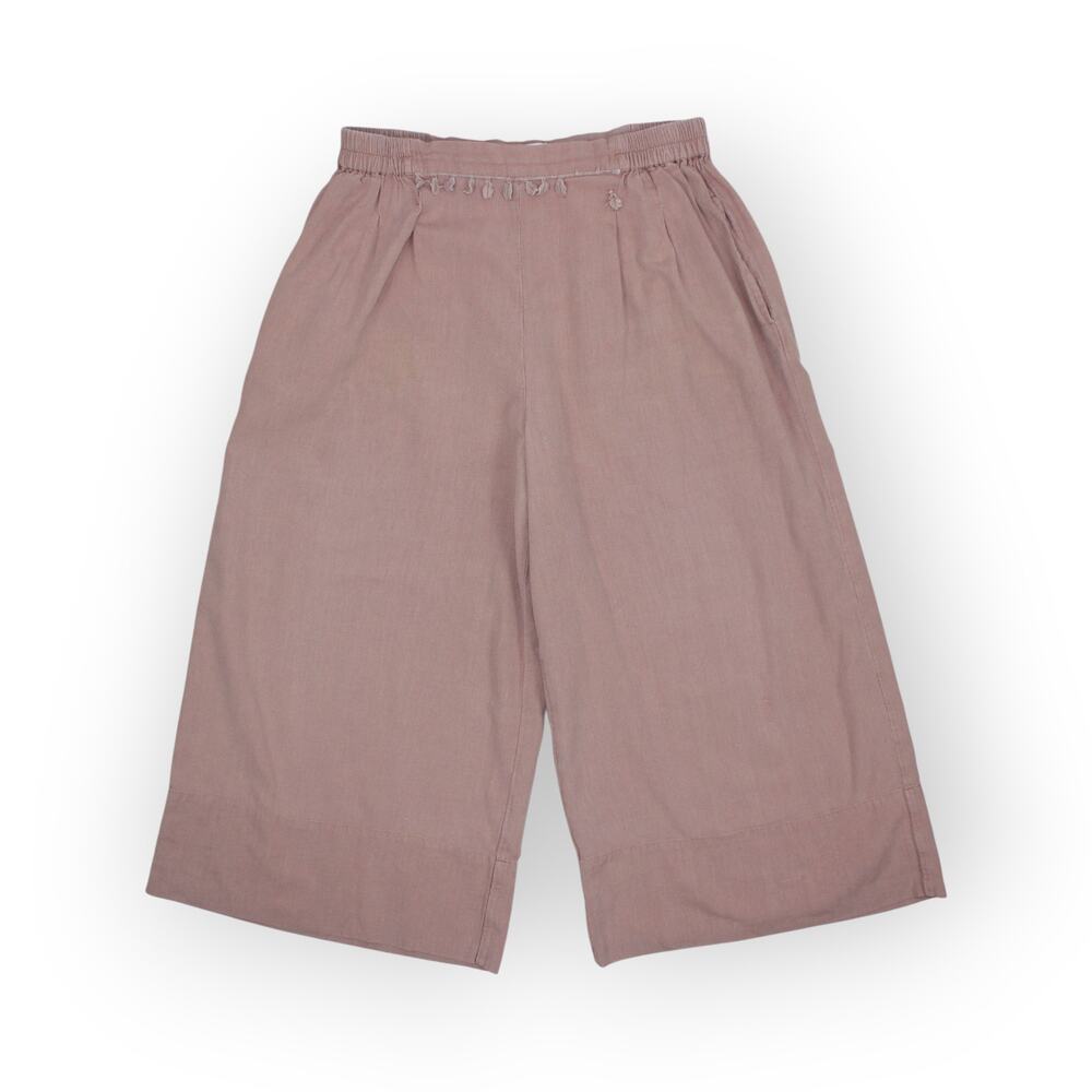 Large MIRTH Pant WideLeg Ankle PullOn Cotton/FlaxLinen Blend India FAIR